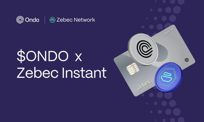 Ondo Finance và Zebec Network hợp tác