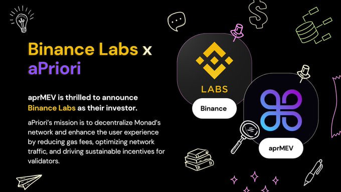 Binance labs đầu tư vào aPriori