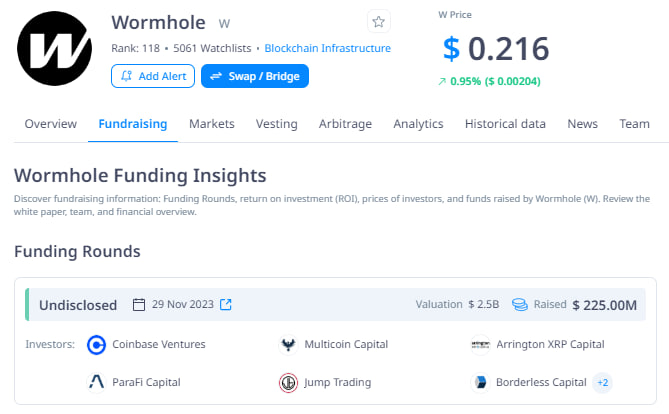 Wormhole gọi vốn được 225M