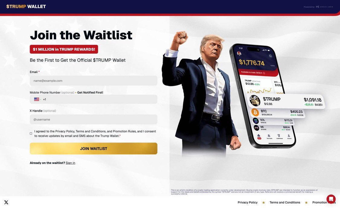 Các dự an Crypto mang tên ông Trump đồng loạt công bố ví tiền số